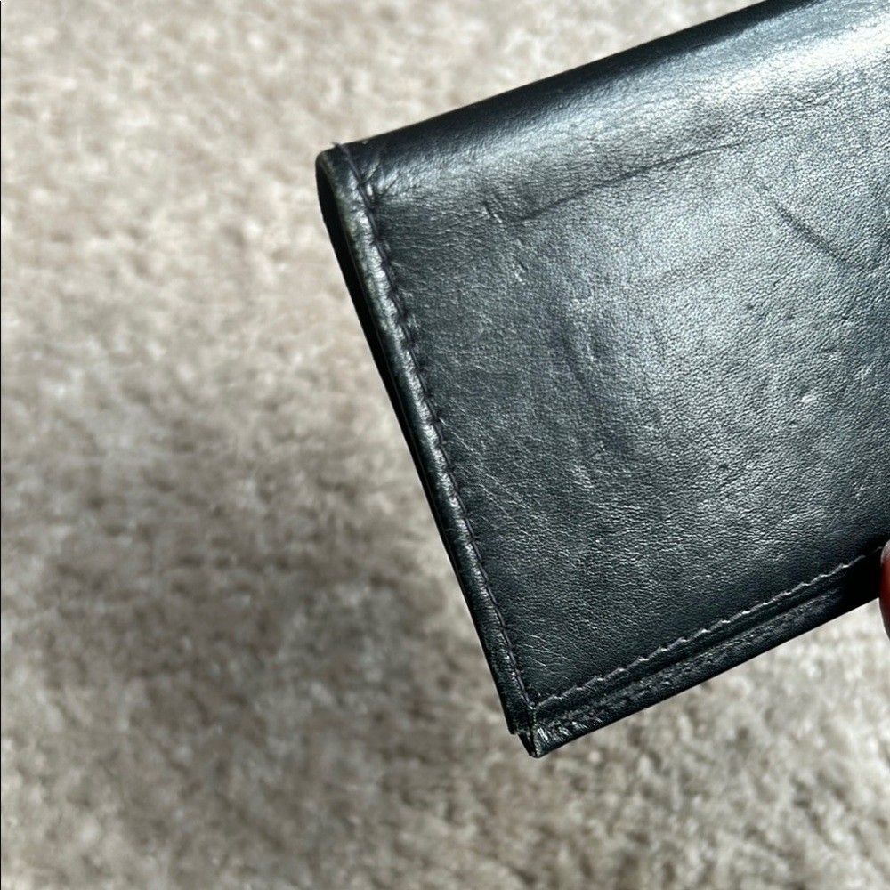 Black Leather checkbook insert - Picture 6 of 12